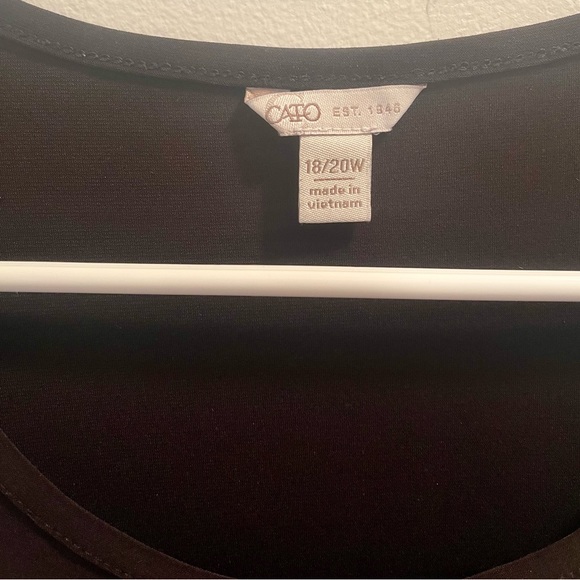 Black cold shoulder top 18/20 - Picture 2 of 6